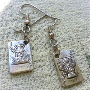 Playing Cards Got the Jack Card Deck  Earrings Poker Gambler